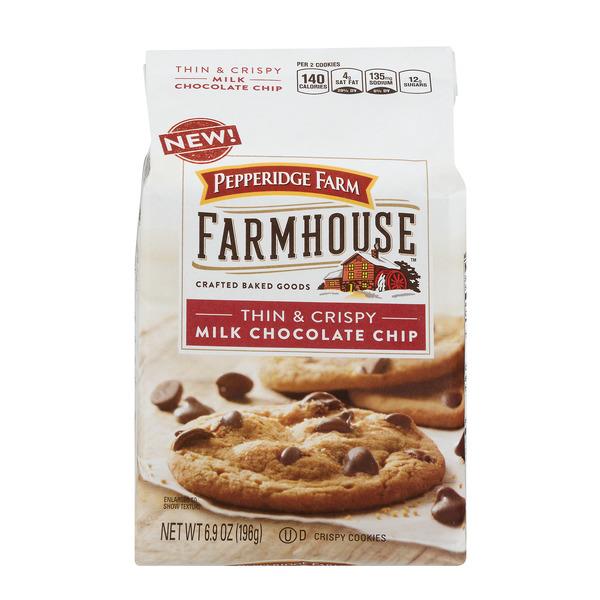 Pepperidge Farm Farmhouse Thin & Crispy Milk Chocolate Chip Crispy ...