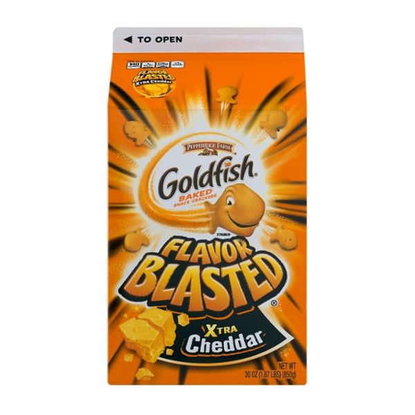 Pepperidge Farm Goldfish Xtreme Flavor Blasted Xtra Cheddar Baked