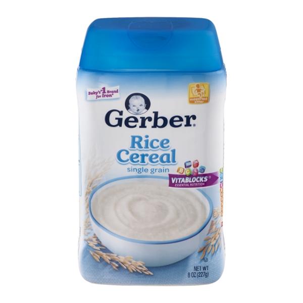 Gerber Rice Cereal Single Grain | Hy-Vee Aisles Online Grocery Shopping