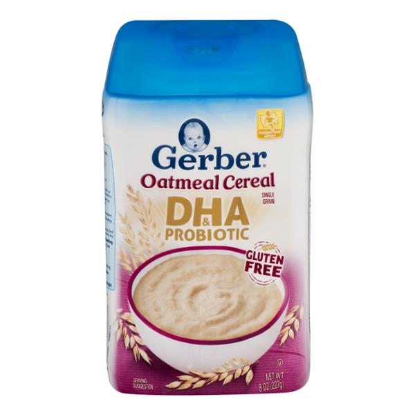 Gerber DHA & Probiotic Oatmeal Baby Cereal | Hy-Vee Aisles Online