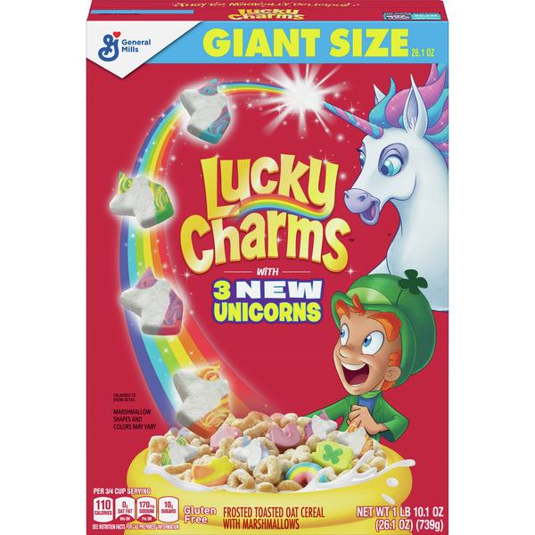 General Mills Lucky Charms Breakfast Cereal Giant Size Hy Vee Aisles