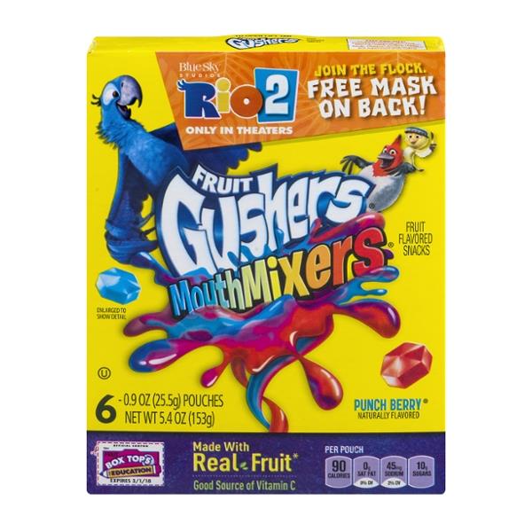 Betty Crocker Fruit Gushers Mouth Mixers Punch Berry Fruit Flavored