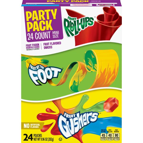 Betty Crocker Fruit by the Foot/ Fruit RollUps/ Fruit Gushers Fruit