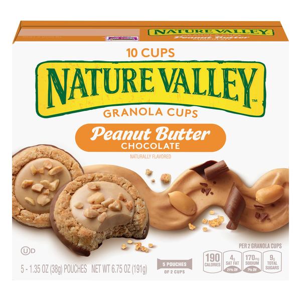 Nature Valley Peanut Butter Chocolate Granola Cups 5-1.35 ...
