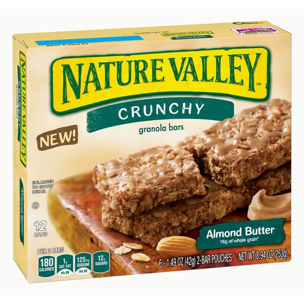 valley nature crunchy bars almond butter granola oz pouches