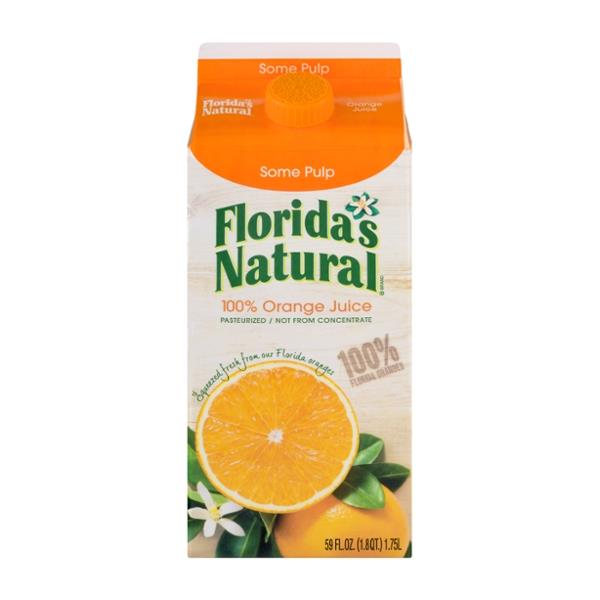Florida's Natural 100% Pure Orange Juice with Pulp | Hy-Vee Aisles ...