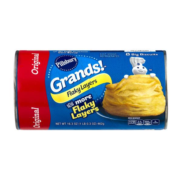 Pillsbury Grands! Flaky Layers Original Biscuits 8Ct | Hy-Vee Aisles ...