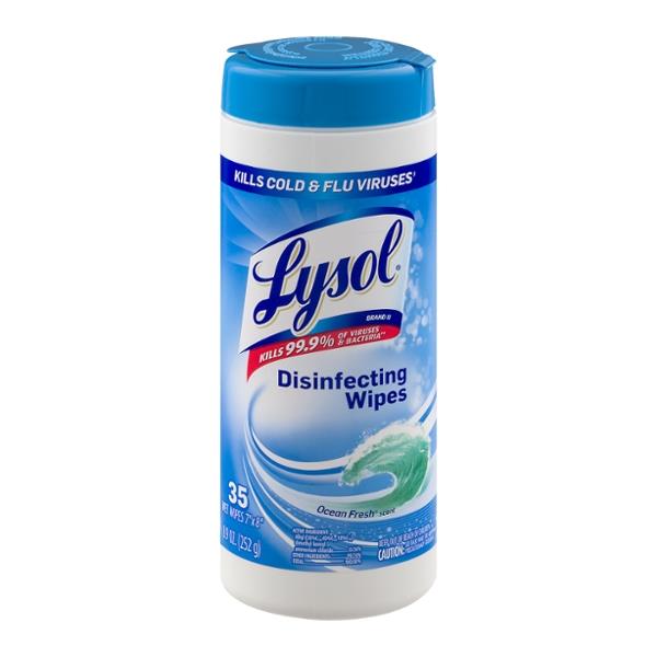 Lysol Ocean Fresh Scent Disinfecting Wipes 35 ct HyVee Aisles Online