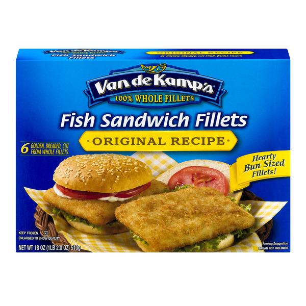 Van de Kamp's Original Recipe Fish Sandwich Fillets 6Ct HyVee Aisles