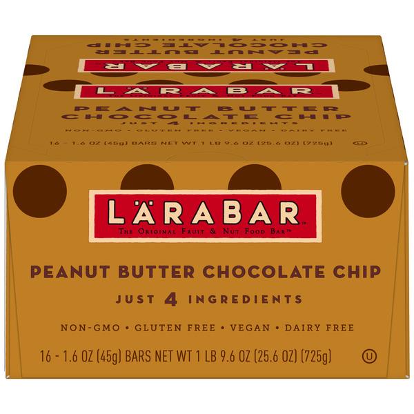 Larabar Gluten Free Bar, Vegan, Peanut Butter Chocolate Chip, 1.6 oz