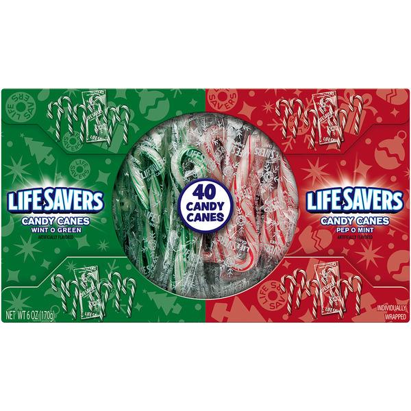 LifeSavers Mini Candy Canes WintOGreen and PepOMint 40Ct HyVee