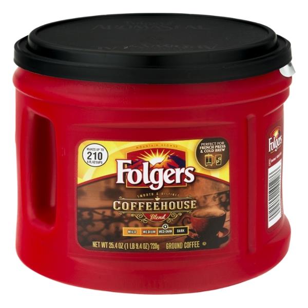 Folgers Coffeehouse Blend Ground Coffee HyVee Aisles Online Grocery
