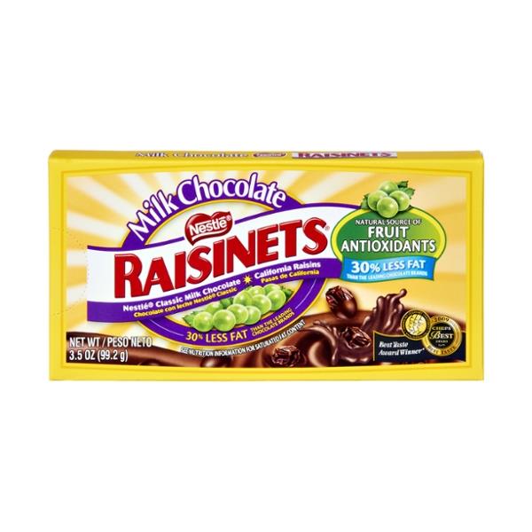 Milk Chocolate Covered Raisins 3.5 oz. Video Box HyVee