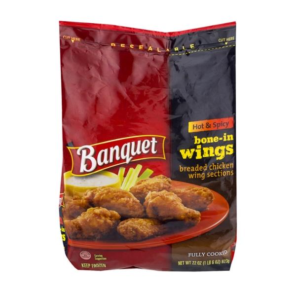 Banquet BoneIn Wings Hot & Spicy HyVee Aisles Online Grocery Shopping
