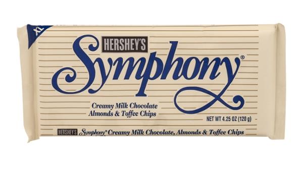 Hershey's Symphony Creamy Milk Chocolate, Almonds & Toffee ...