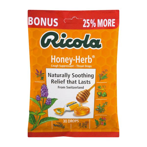 Ricola Honey-Herb Cough Suppressant - Throat Drops | Hy ...