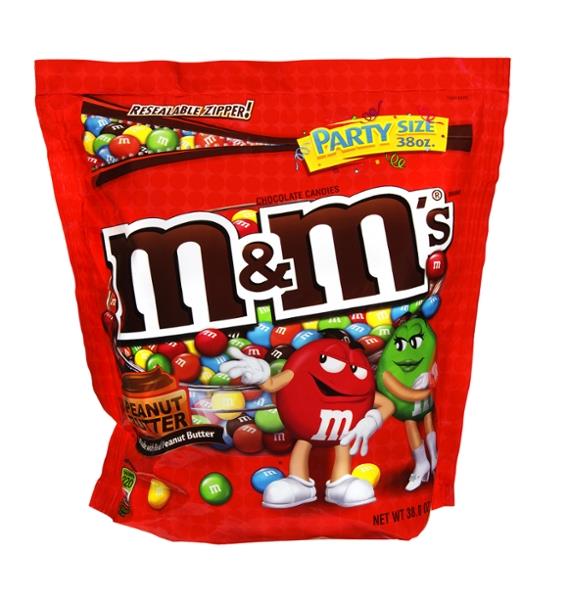 M&M's Peanut Butter Chocolate Candies 38 oz. Stand-Up Bag | Hy-Vee ...