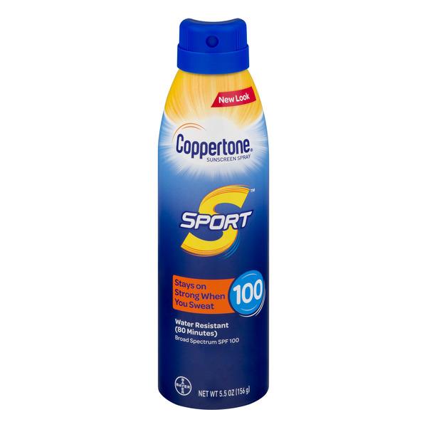 Coppertone Sport Broad Spectrum SPF 100 Sunscreen Spray | Hy-Vee Aisles Online Grocery Shopping