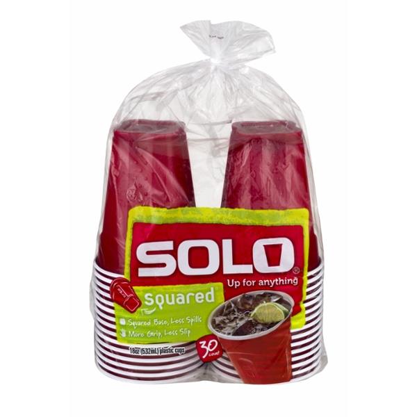 Solo Squared Plastic Cups 18oz HyVee Aisles Online Grocery Shopping