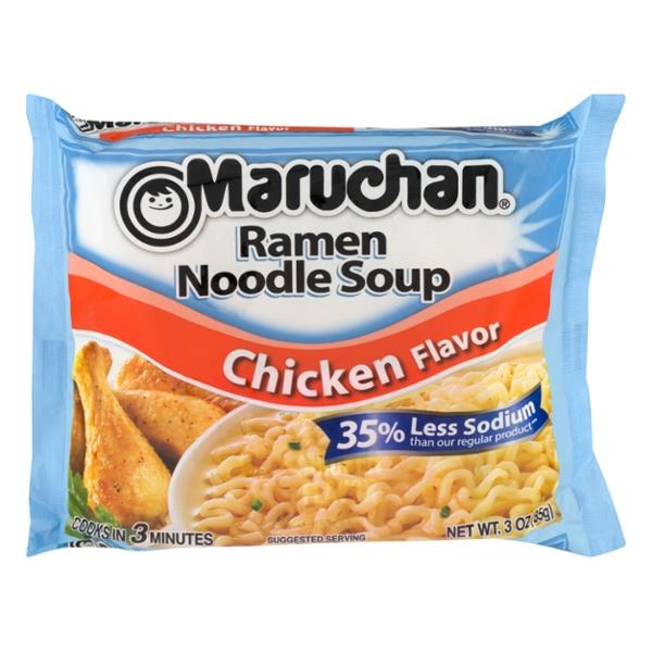 Maruchan 35% Less Sodium Chicken Flavor Ramen Noodle Soup | Hy-Vee ...