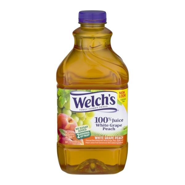 Welch's White Grape Peach 100% Juice | Hy-Vee Aisles Online Grocery ...