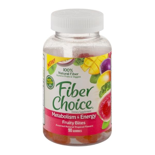 Fiber Choice Dietary Supplement Metabolism & Energy Fruity Bites