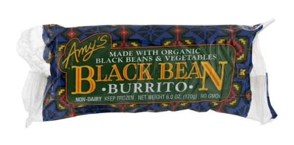 Amy's Black Bean Burrito Organic Black Beans & Vegetables ...