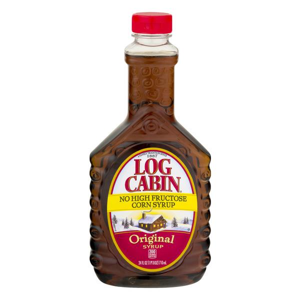 log cabin maple syrup logo