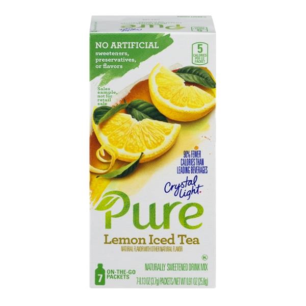 Crystal Light Pure Lemon Iced Tea On-The-Go Packets - 7 CT | Hy-Vee ...