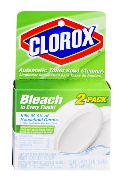 Clorox Automatic Toilet Bowl Cleaner Tablets with Bleach 2Ct | Hy-Vee ...