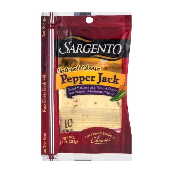 Sargento Natural Sliced Monterey Pepper Jack Cheese 10Ct | Hy-Vee ...