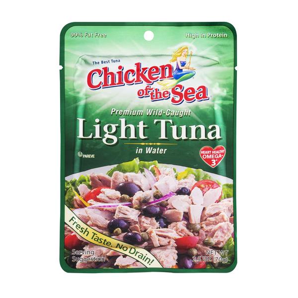 Chicken of the Sea Premium Wild Caught Light Tuna in Water ...