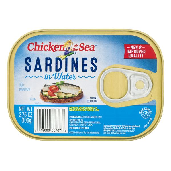 Chicken of the Sea Sardines in Water | Hy-Vee Aisles ...