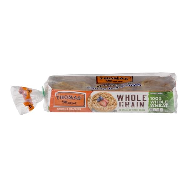 Thomas' English Muffins Whole Grain 6 CT HyVee Aisles Online Grocery Shopping