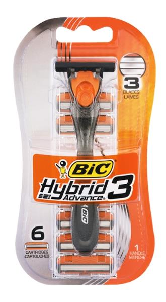 Bic Hybrid 3 Advance Handle 6 Cartridges Hy Vee Aisles Online