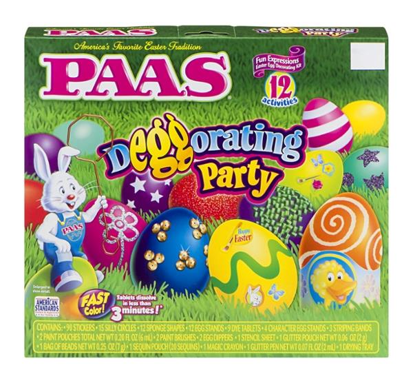 PAAS Deggorating Party Egg Decorating Kit - 9 PK | Hy-Vee Aisles Online ...