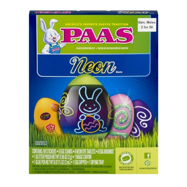 Paas Egg Decorating Kit Neon 