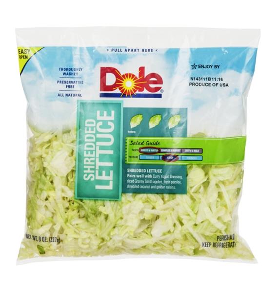 Dole Shredded Lettuce 8 oz. Bag HyVee Aisles Online Grocery Shopping