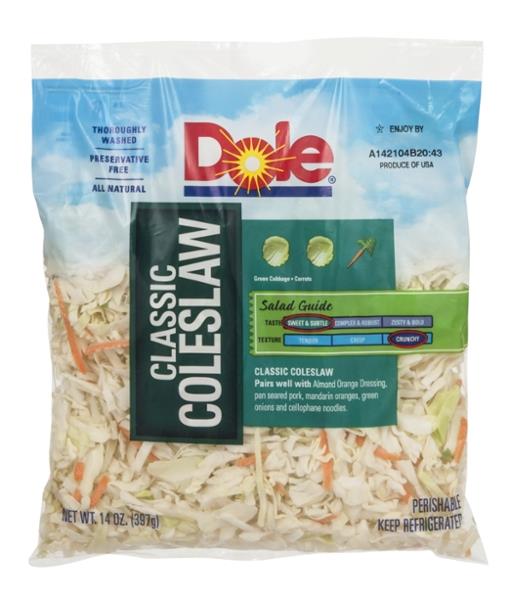 Dole Classic Coleslaw 14 oz. Bag HyVee Aisles Online Grocery Shopping