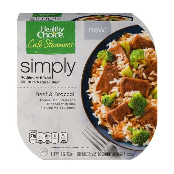 Healthy Choice Simply Steamers Beef & Broccoli | Hy-Vee Aisles Online ...