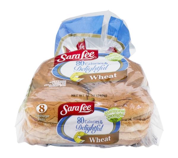 Sara Lee 80 Calories & Delightful Wheat Hamburger Buns 8 Count | Hy-Vee