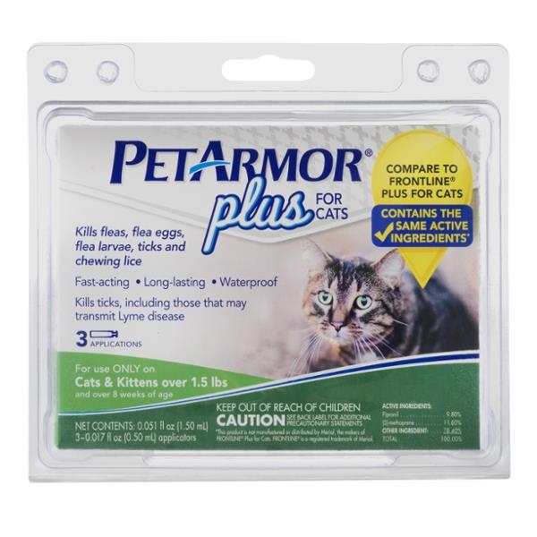 Pet Armor Plus For Cats 3 pack HyVee Aisles Online Grocery Shopping