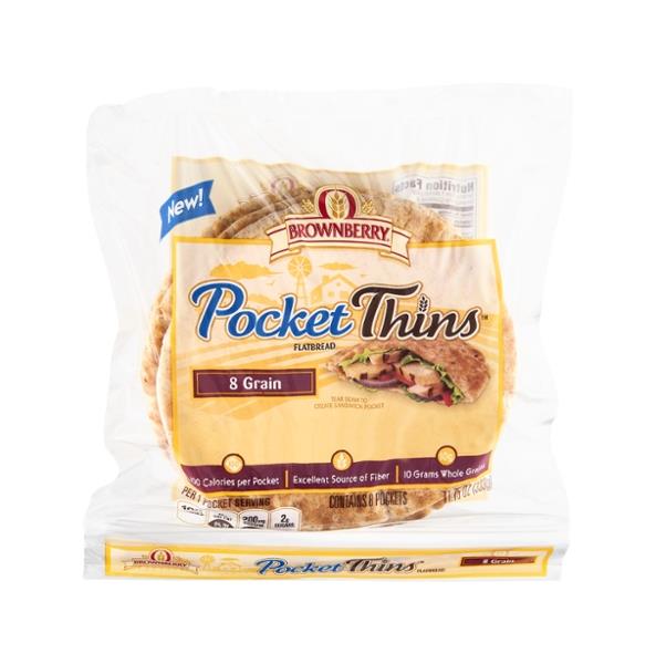 Arnold/Oroweat/Brownberry Pocket Thins Healthy MultiGrain Flatbread 8
