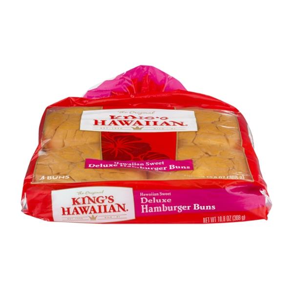 King's Hawaiian Sweet Deluxe Hamburger Buns 4ct 