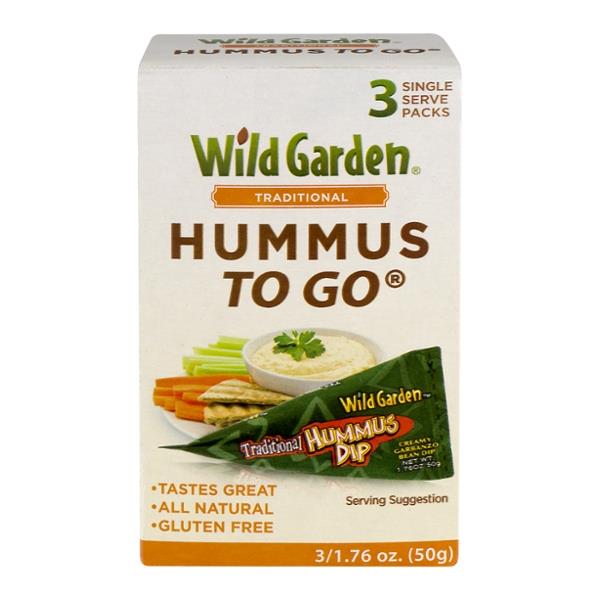 Wild Garden Hummus To Go Traditional 3 Single Server Packs HyVee