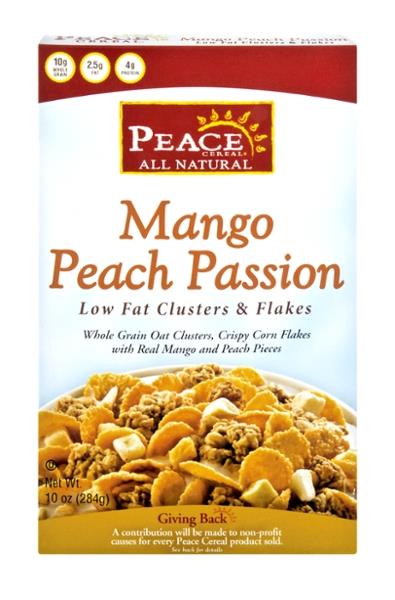 Mango Peace Peace All Natural Mango Peach Passion Low Fat Clusters & Flakes Cereal ...