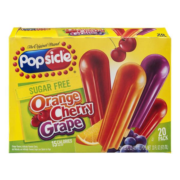 Popsicle Sugar Free Orange, Cherry, Grape 20Pk | Hy-Vee Aisles Online ...