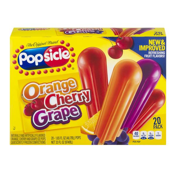 Popsicle Orange, Cherry & Grape 20Pk | Hy-Vee Aisles Online Grocery ...