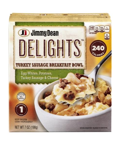 Jimmy Dean Delights Turkey Sausage Breakfast Bowl with Egg ...