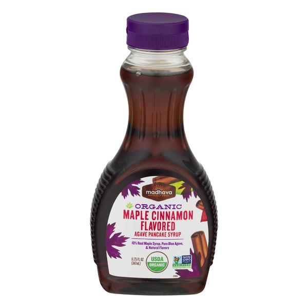 Madhava Organic Agave Pancake Syrup Maple Cinnamon